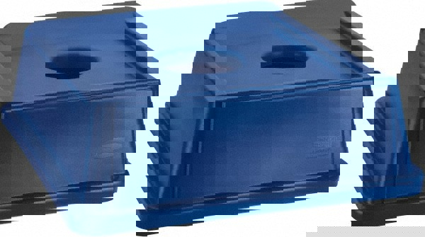 Untouchable Bottle and Can Recycling Top, Round Opening, 20.13w x 20.13d x 6.25h, Blue